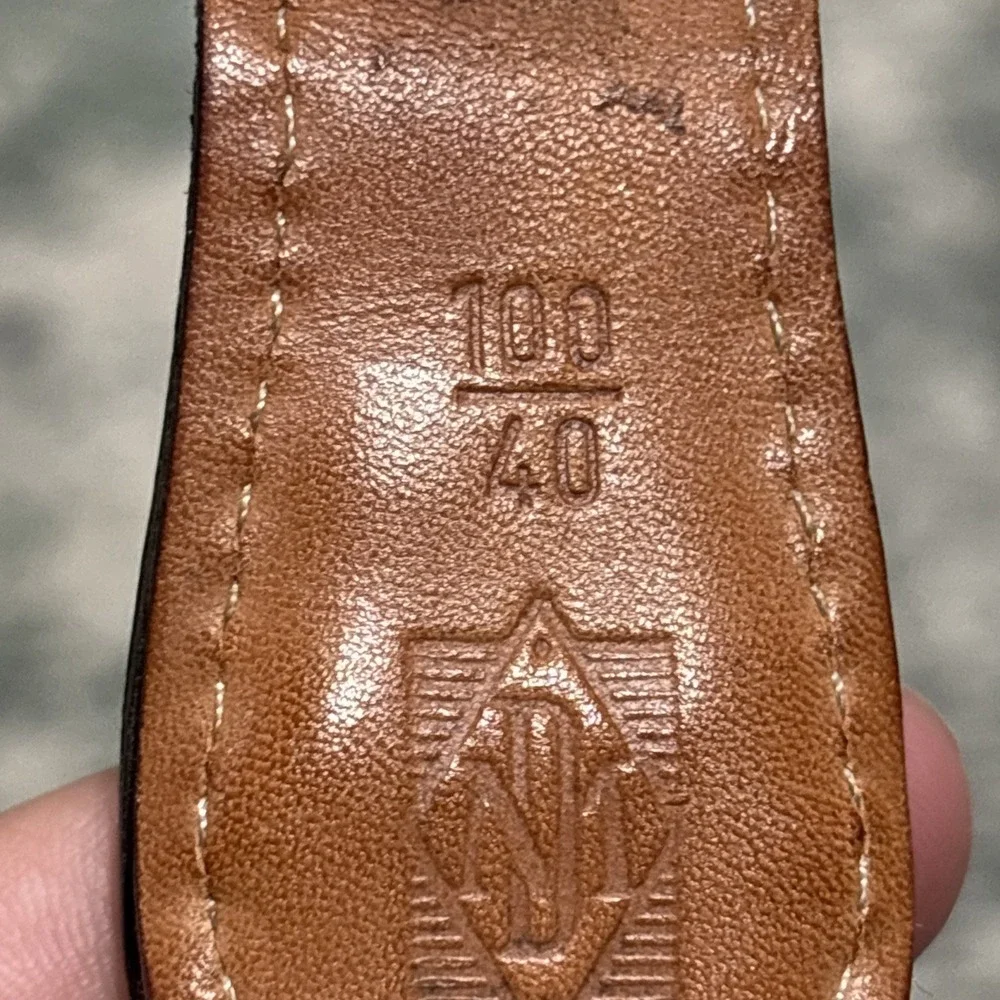 vintage 80s Crocodile Embossed Belt‎ Braided Stretch USA Size 40